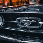 Mustang Auto - A Close-up of Black Mustang