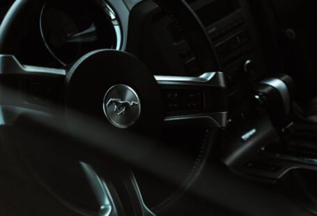 Mustang Auto - Black Steering Wheel